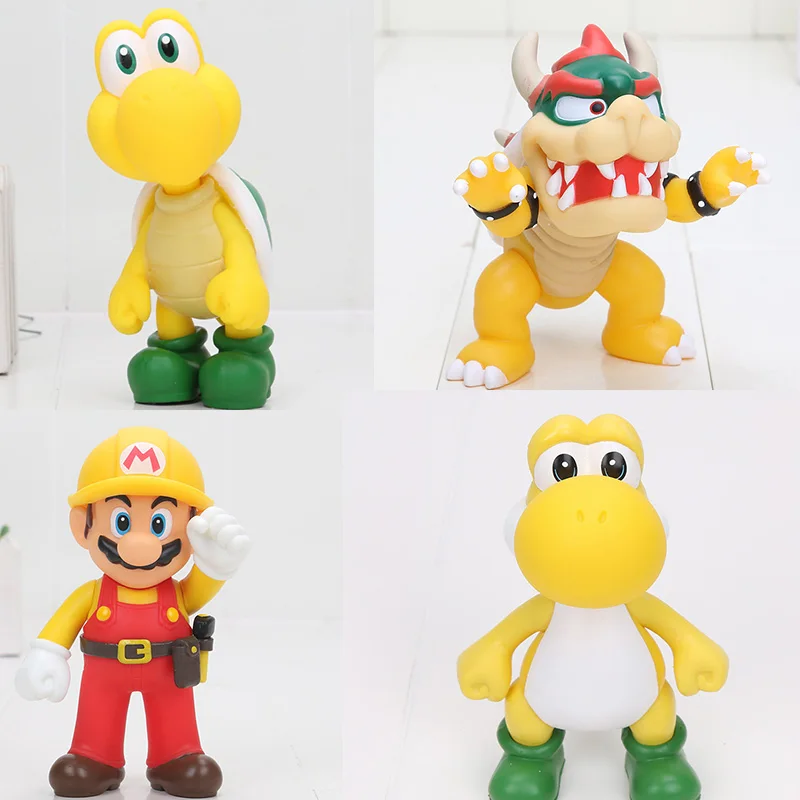 Фигура Марио Super Mario Bros Йоши Теплозаправщик koopa Troopa мастер Mario Odyssey Коллекционная модель ПВХ фигурку игрушки