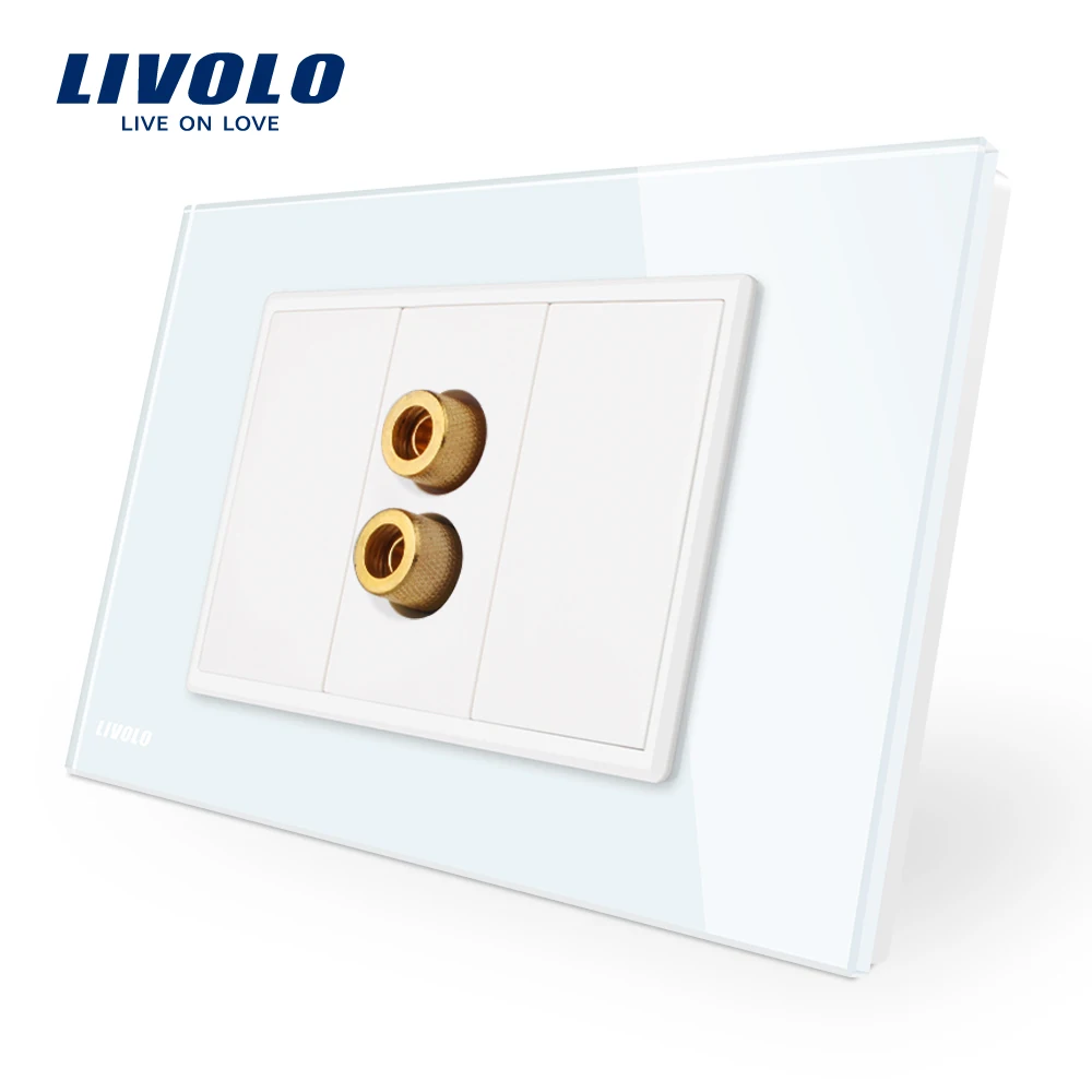 Производитель Livolo белая Хрустальная стеклянная панель 1 банда домашний