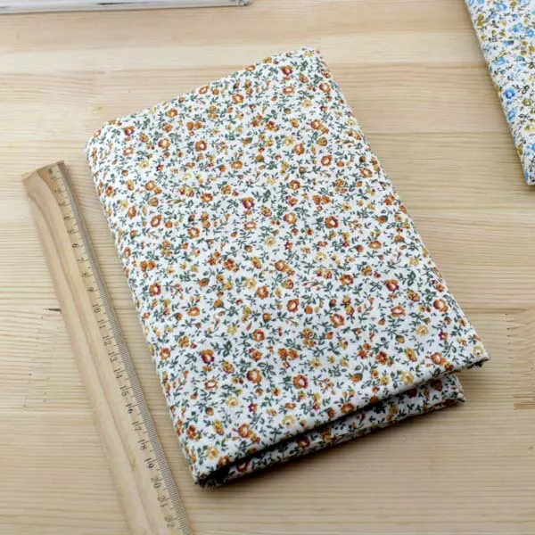 3 цвета однотонная хлопковая ткань с цветочным принтом 100% хлопок домашний