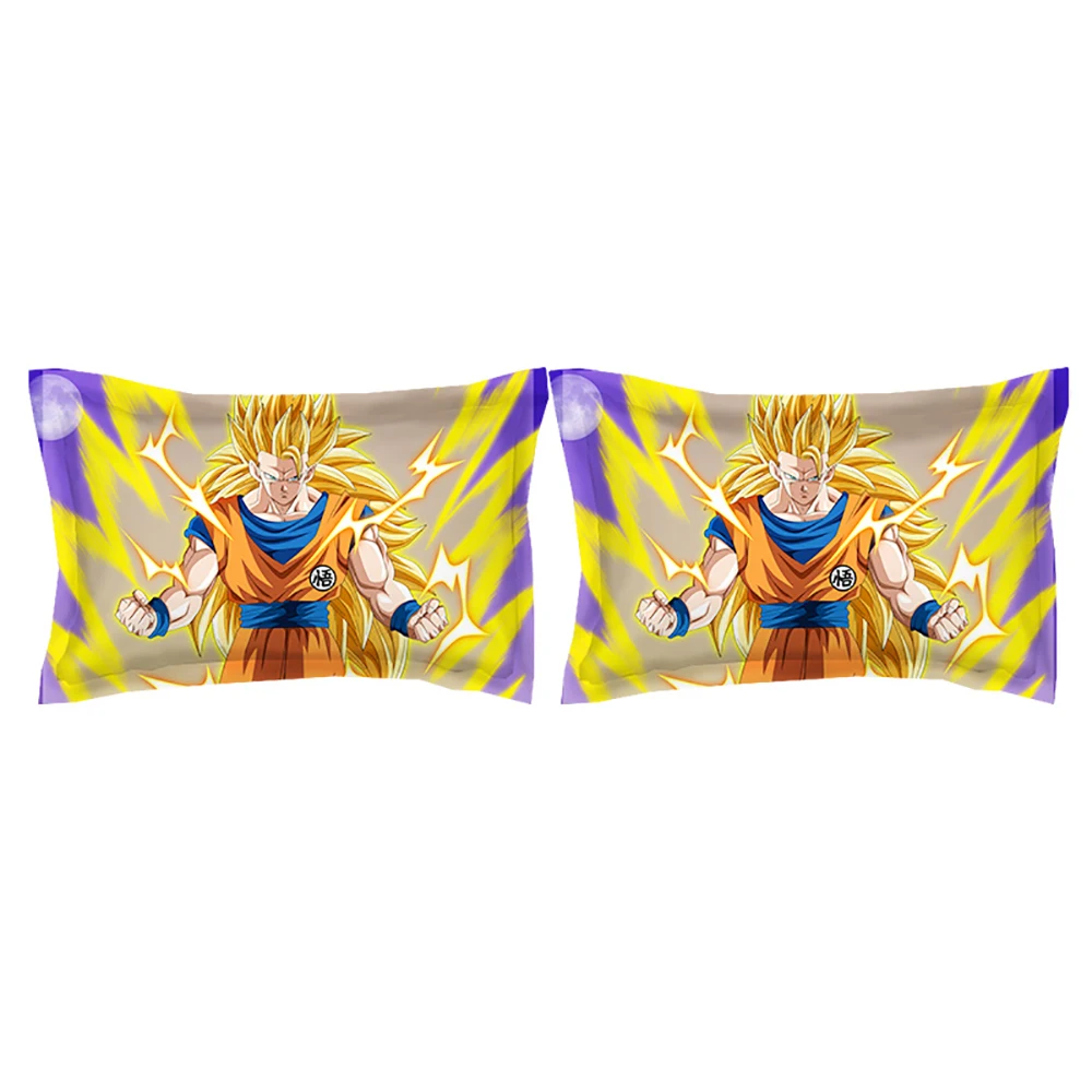 Mxdfafa Аниме Dragonball пододеяльник наборы манга 3D постельное белье Роскошные 3 шт. включает 1 пододеяльник и 2 чехла Dakimakura
