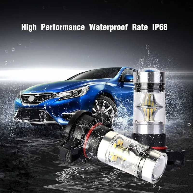 1 пара H16 Автомобильные противотуманные фары PS24WFF 2504 5201 5202 9009 12085 6000 лм