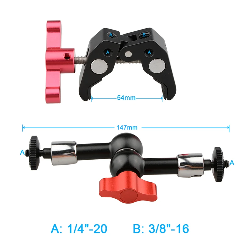 CAMVATE Super Clamp с 7 дюймовым волшебным шарнирным рычагом C1670|Аксессуары для