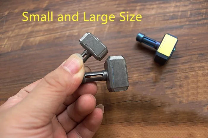 Мужской молоток из титанового сплава бусинки для ножей Тритий газовый свет