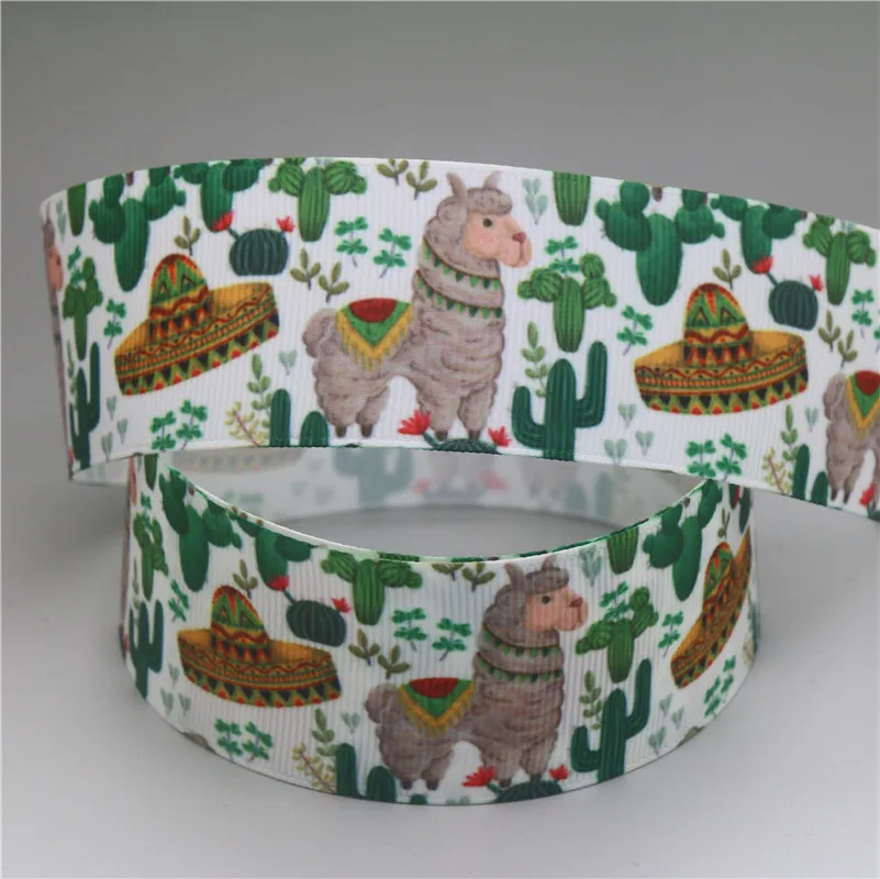DHK 1 5 'Ƌ ярдов Альпака кактус Мексика напечатан grosgrain ленты ленточный аксессуар