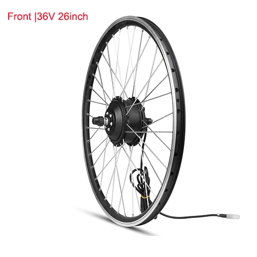 Front-36V wheel 26in MXUS E велосипед комплект заднее колесо мотор передний 36 в 48 в 350 Вт комплект для переоборудования электрического велосипеда концентратор бесщеточный контроллер с дисплеем KT LCD3 - Цвет: Front-36V wheel 26in