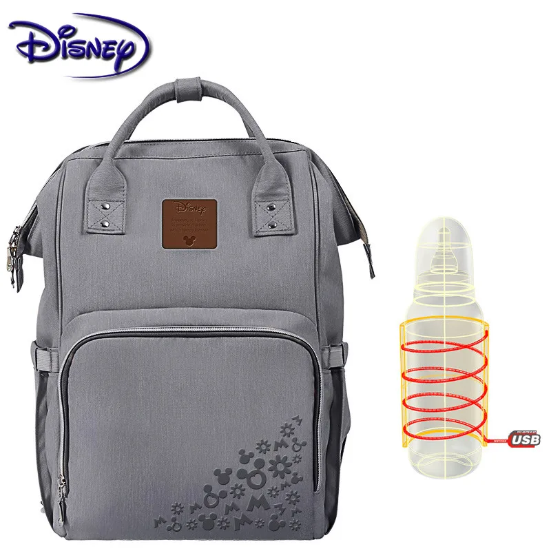 Сумка для подгузников Disney Minnie брендовый вместительный дорожный рюкзак с USB