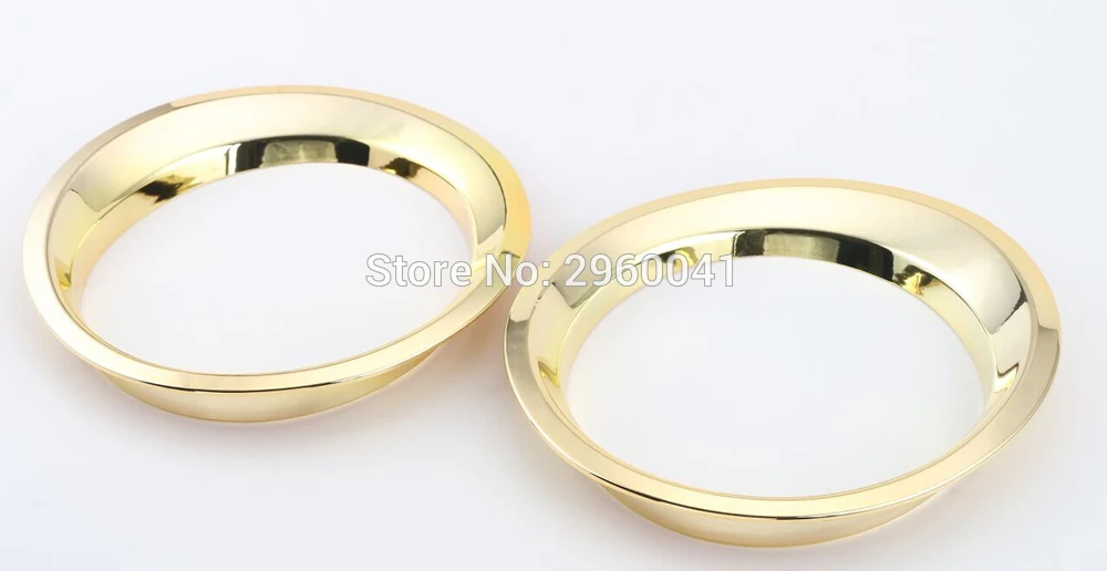 2 шт. золото ABS спереди лампы головного света накладка кольцо Стикеры Gurad рамы