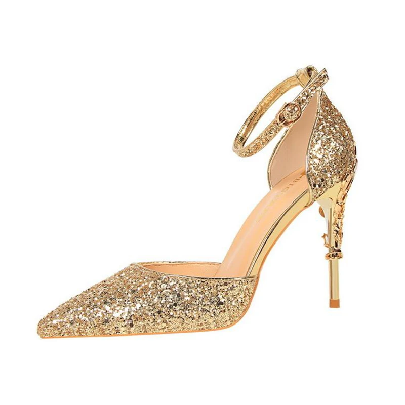 BIGTREE/Новинка пикантные женские туфли на тонком каблуке кожаные туфли-лодочки