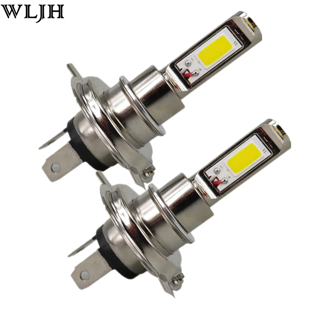 Wljh 2x Белый 30 Вт светодио дный H4 H7 H8 H11 9005 9006 УДАРА Чип Авто мотоциклетные фары
