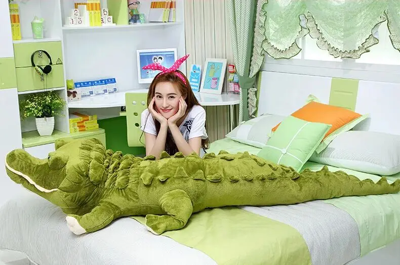 

huge lovely simulaiton plush crocodile toy lovely creative crocodile pillow gift about 200cm 0387