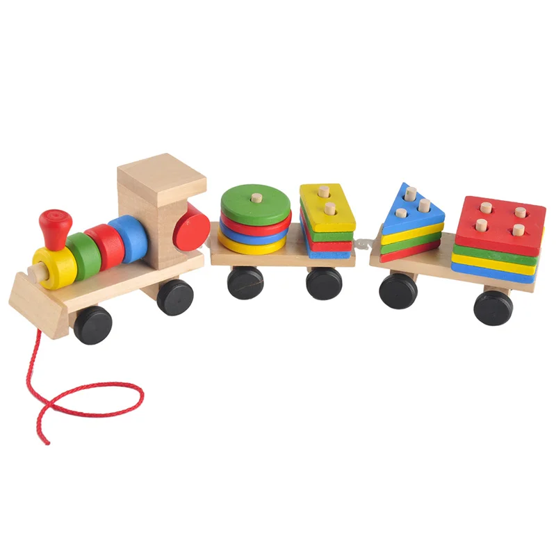 Забавные модели строительные игрушки блоки для детей Обучающие деревянные