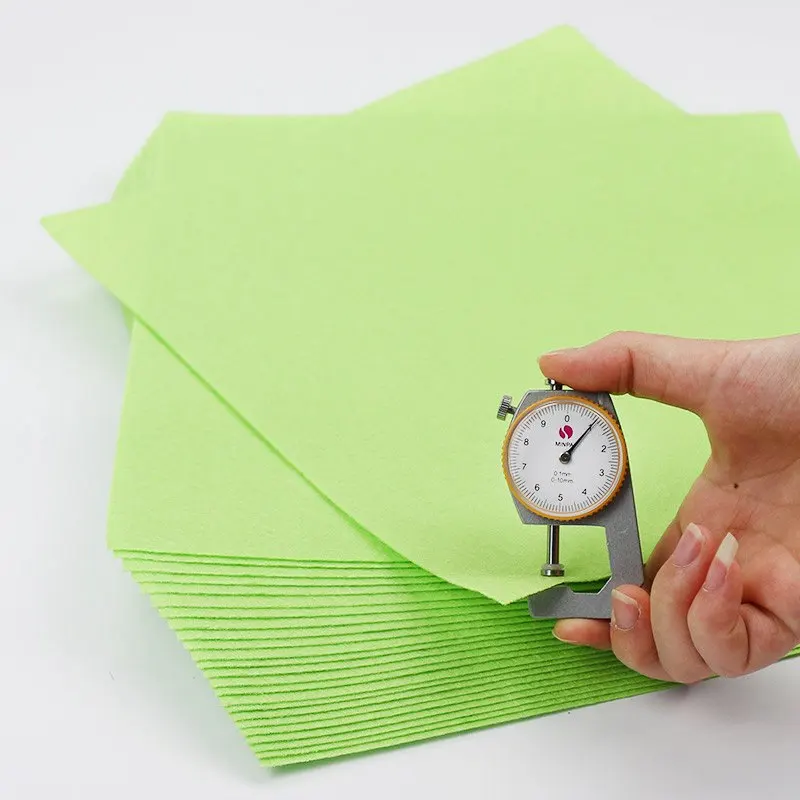 Яркий лаймовый зеленый тканевый Войлок чистый цвет DIY войлочный лист 30х30см