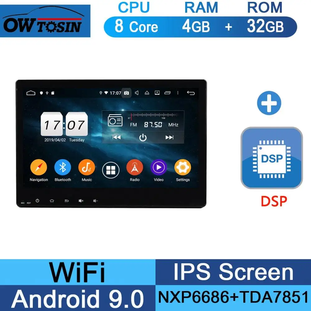 32G DSP 10," ips 8 Core 4G+ 64G Android 9,0 автомобильный dvd-плеер для Honda Vezel HR-V HRV XR-V gps Радио Parrot BT - Цвет: 32G DSP
