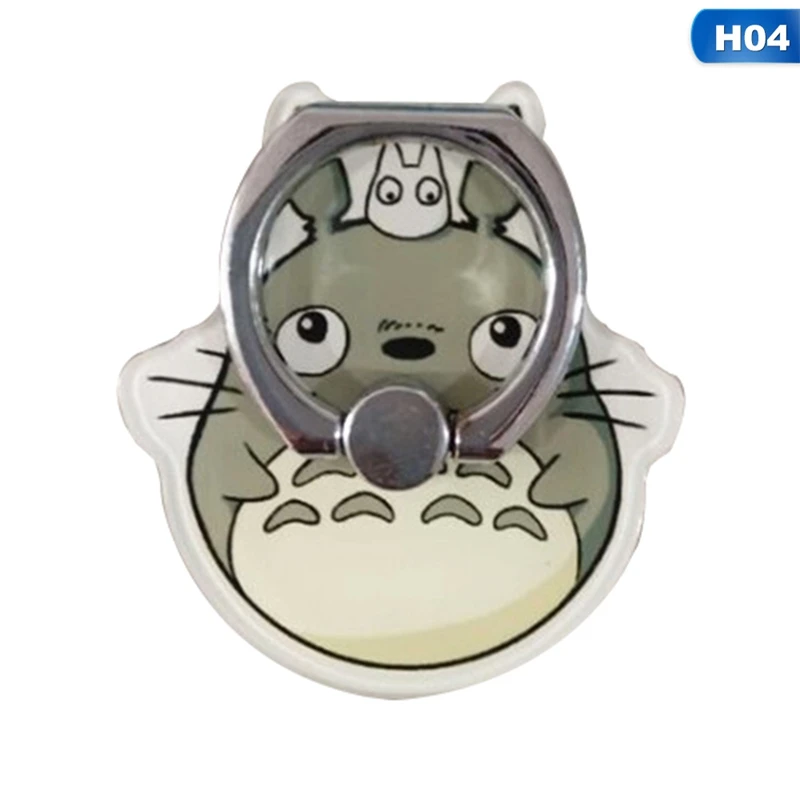 Totoro Дизайн Держатели для телефонов 360 градусов пластиковое палец Мобильный телефон Смартфон подставка держатель для iPhone samsung Xiaomi - Цвет: PA3125H04