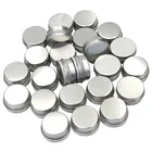 10 шт., пустые алюминиевые банки для косметических контейнеров с крышками