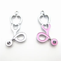 new arrive 10pcslot medical stethoscope charms hanging dangle charms floating charms diy bracelebangles jewelry accessory