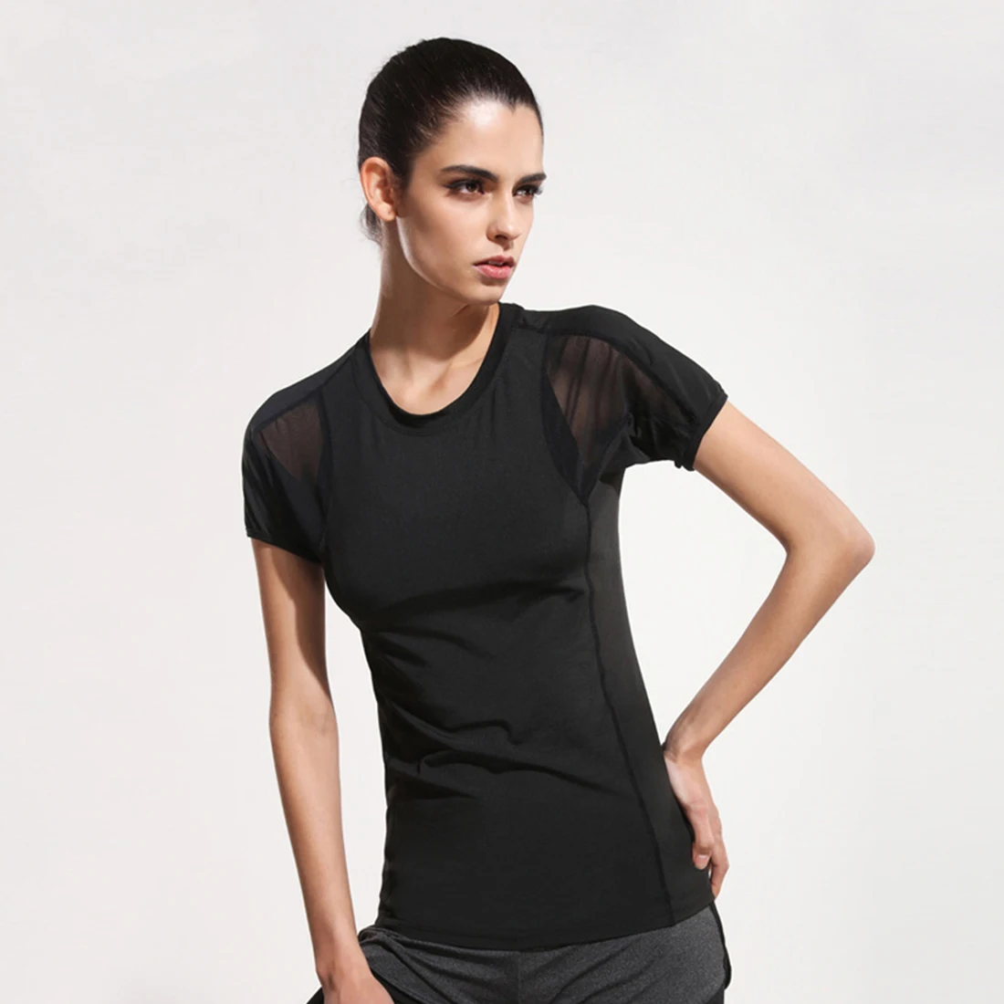 Женская Спортивная футболка с коротким рукавом для занятий йогой Facecozy | Спорт и