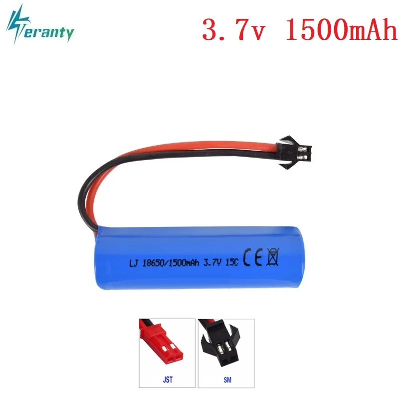 

3,7 V 1500mAh 15c Lipo батарея с дистанционным управлением Вертолет/Самолеты/автомобильный аккумулятор 3,7 v 18650 цилиндрическая Lipo батарея SM вилка