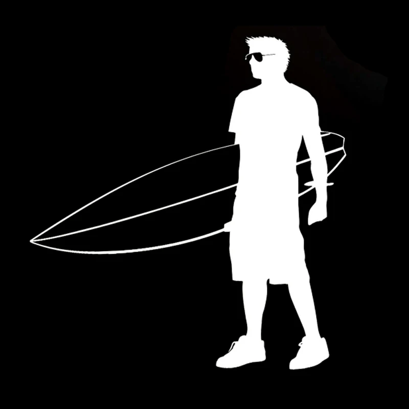 14 см * 15 интересные Extreme Surfer пляжные Спортивная виниловая наклейка автомобиля
