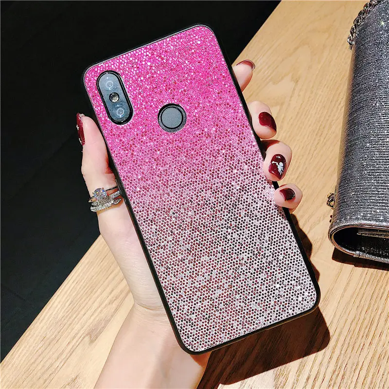Чехлы для Huawei P Smart Plus с градиентным блеском Nova 2 Lite 2S 2I 3 3e 3i P8 2017 ТПУ чехлы телефонов