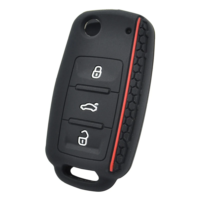 Силиконовый чехол для дистанционного ключа Skoda Fabia Octavia Superb для Seat Leon Toledo Altea Ibiza для VW Golf Polo Fob чехол