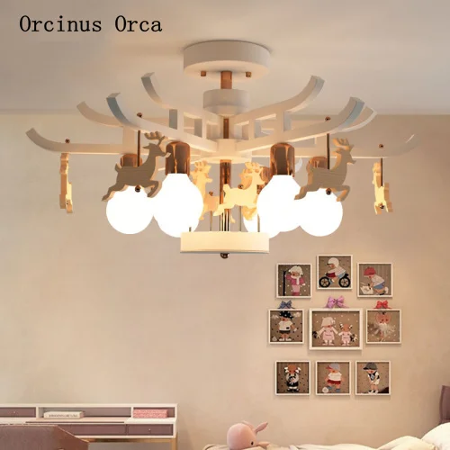 Новый креативный Рождественский светодиодный потолочный светильник для