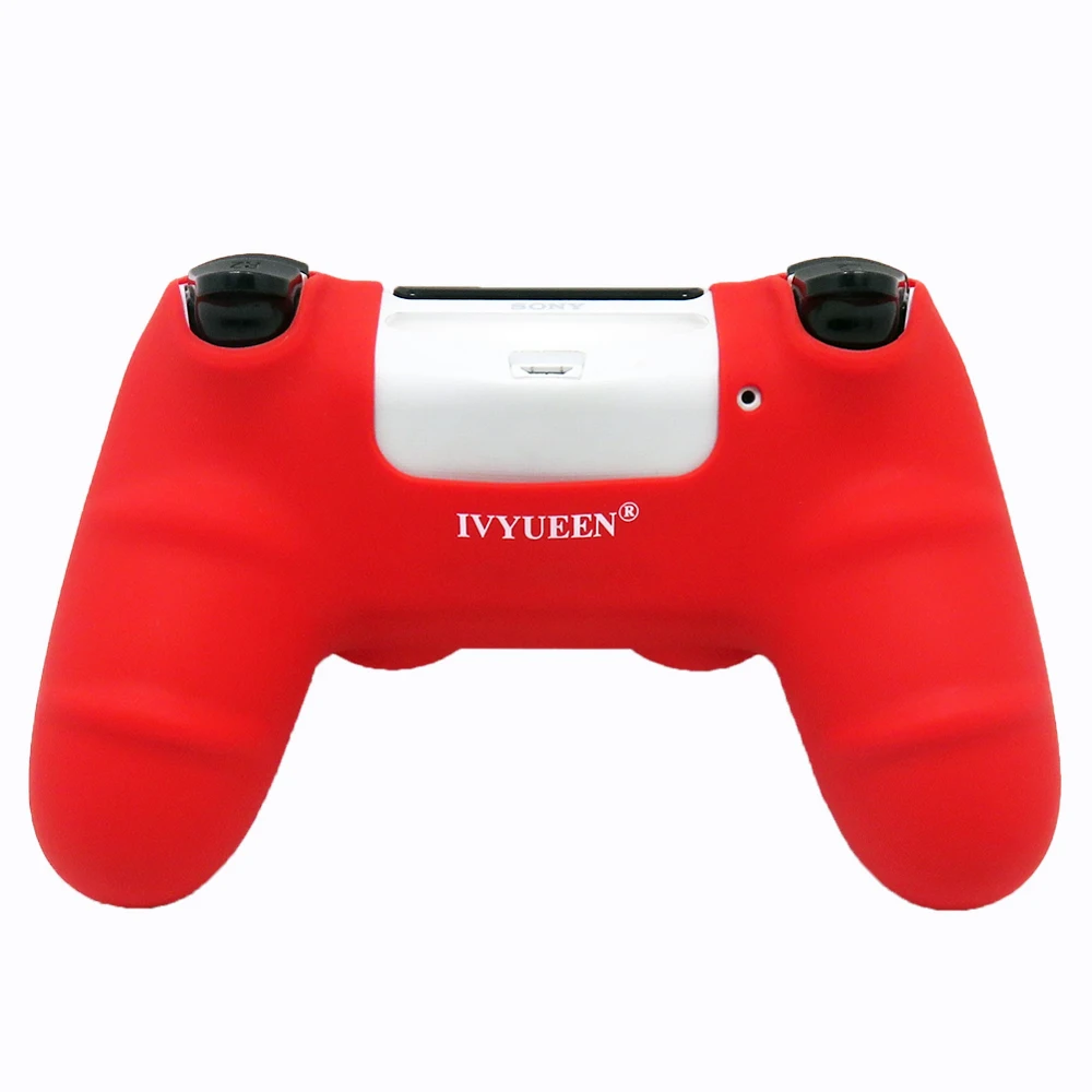 IVYUEEN, новая версия, силиконовый чехол для Dualshock 4, для playstation 4, PS4 Pro, тонкая консоль, кожный чехол с контроллером, колпачки