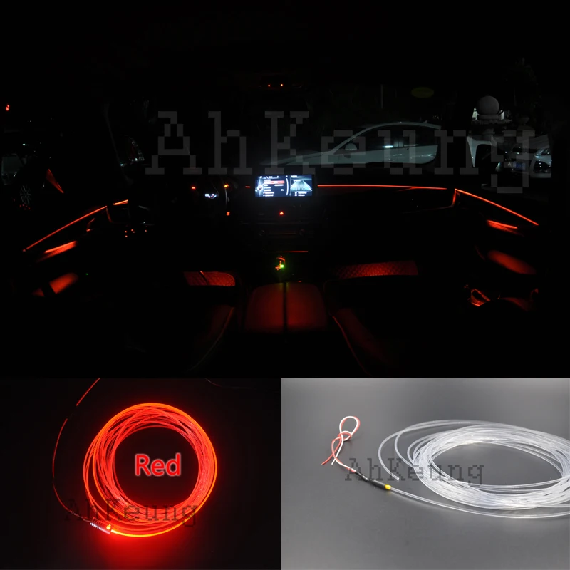 For Ferrari Pinin Car Interior Ambient Light Panel illumination Inside Cool Tuning Strip Refit Optic Fiber Band | Автомобили и