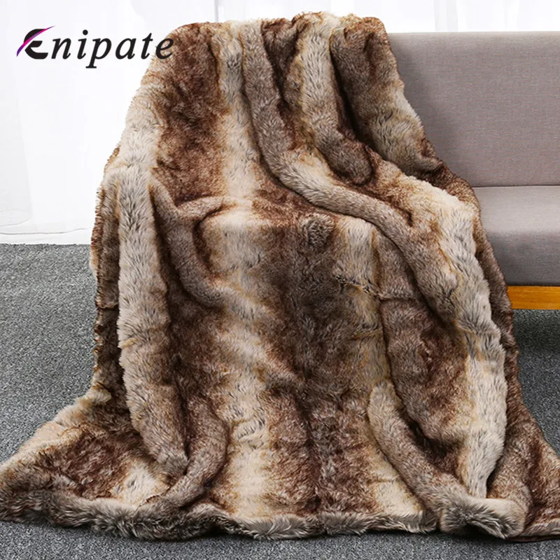 Enipate одеяло из искусственного меха супер мягкий роскошный уютный теплый Пушистый