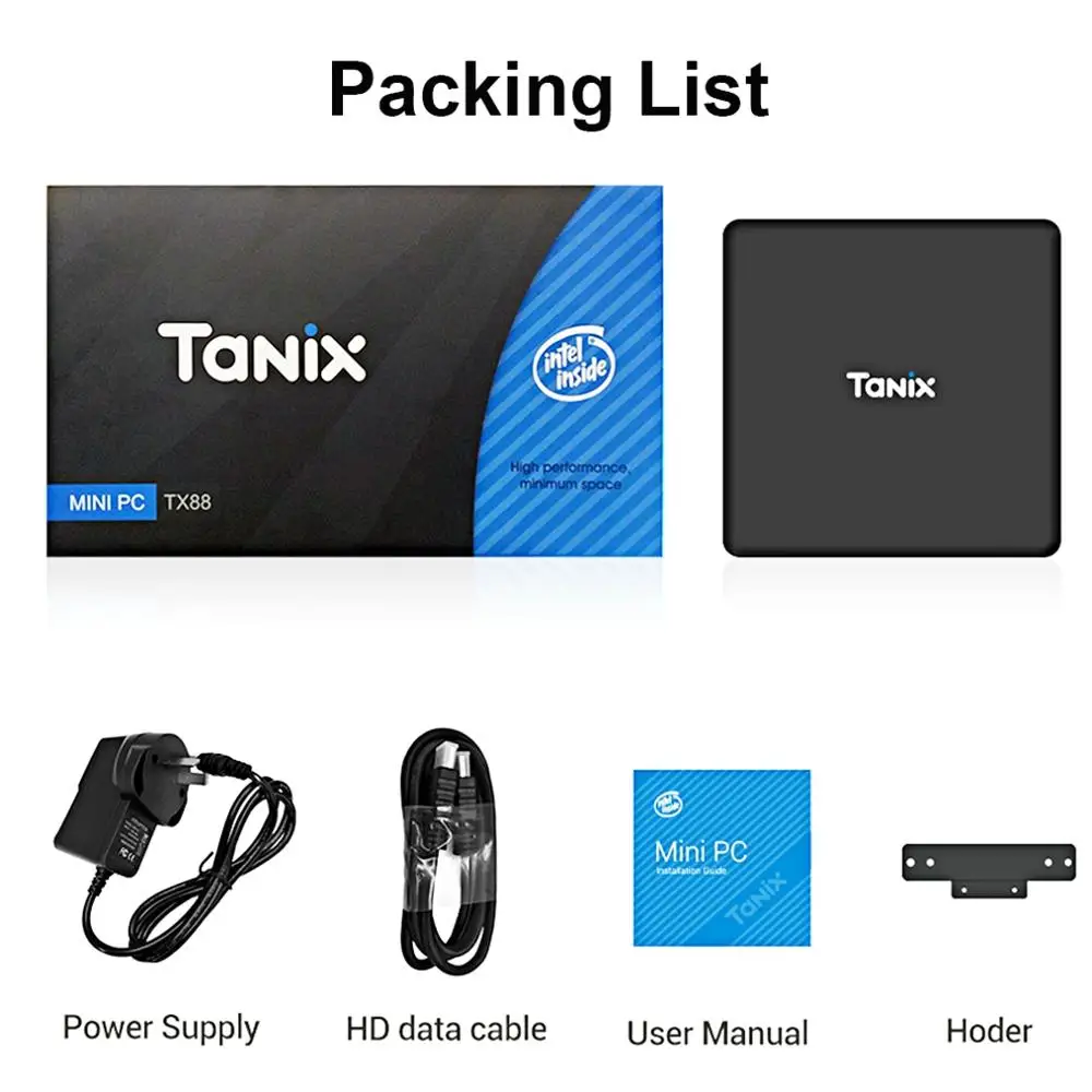 LEMADO TX85 Мини ПК Windows 10 для Intel Atom X5-Z8350 TV Box 4G 64G память 2 + 5 8G двойной Wifi телеприставка