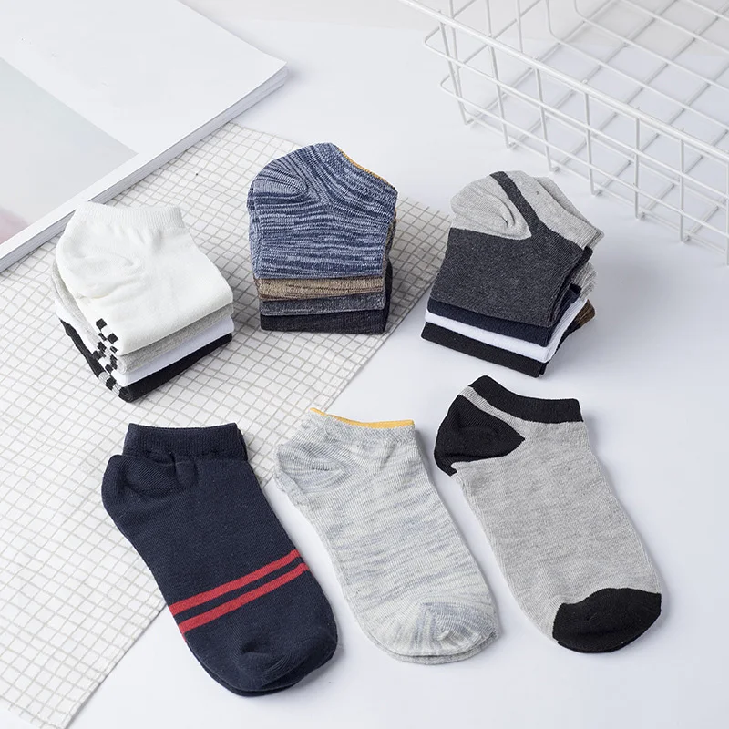 Носки мужские короткие в винтажном стиле 10 шт. = 5 пар/лот|fashion men socks|mens fashion socksmen socks