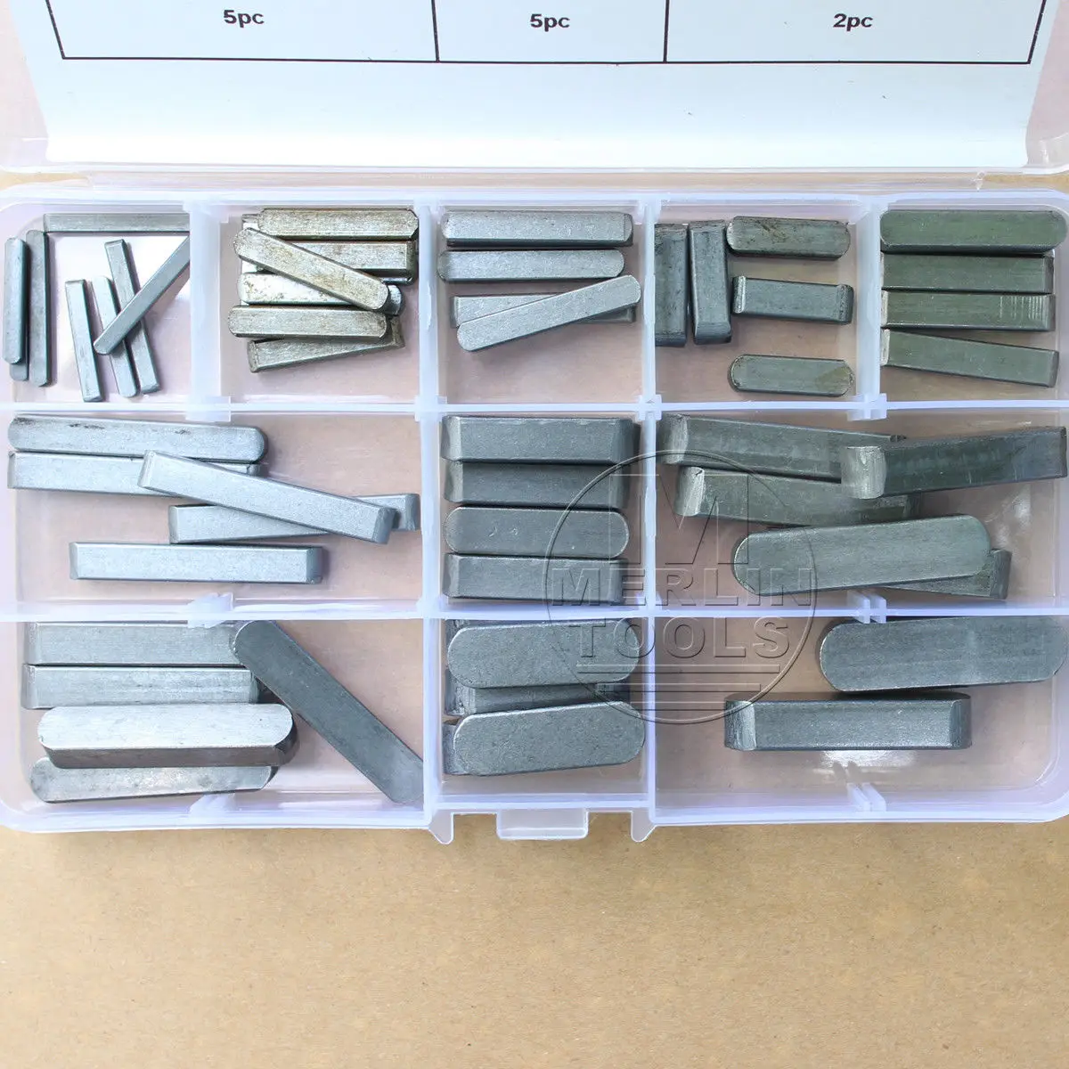 Ассортимент брелоков для ключей 60 шт. звездочки с зубчатыми штифтами |