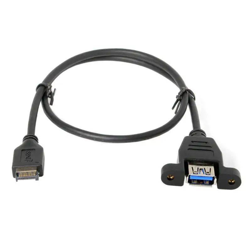 USB 3 1 Разъем передней панели для 0 типа A Женский удлинитель 50 см Тип крепления