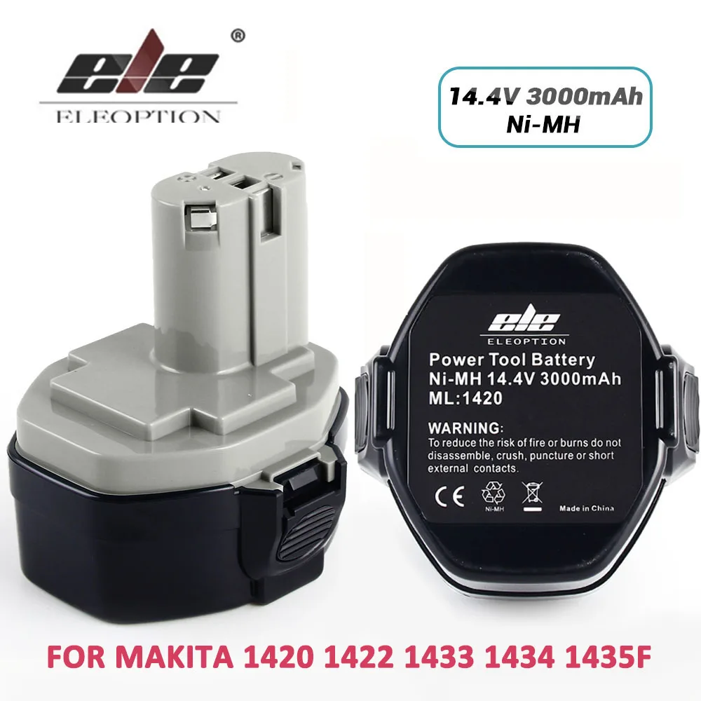 Аккумулятор ELEOPTION для MAKITA никель металлогидридный аккумулятор 14 4 В 3000 мА · ч 1420 А