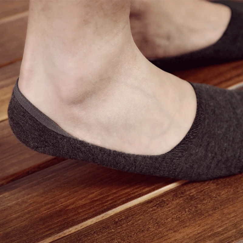 10 шт. = 5 пар новые хлопковые невидимые носки для мужчин мужские Sox силиконовые