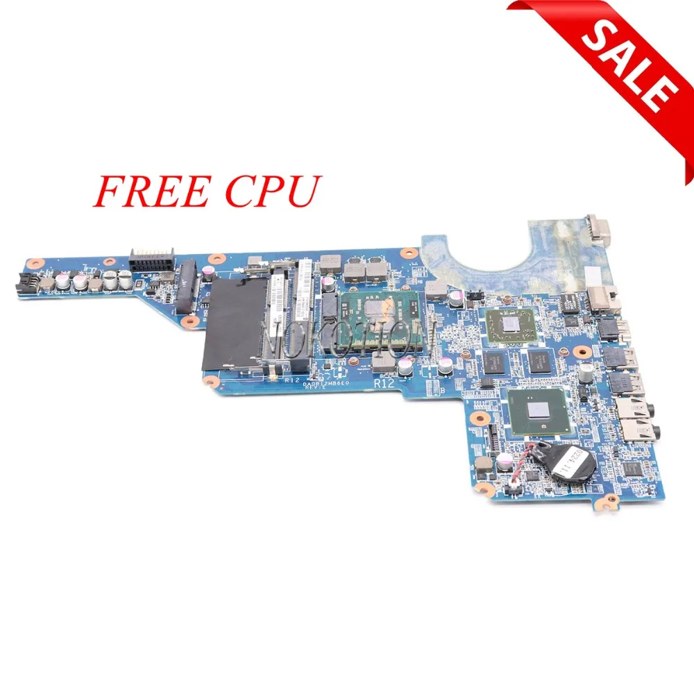 Материнская плата NOKOTION DA0R12MB6E0 636372-001 для ноутбука HP Pavilion G4 материнская HM55 DDR3 HD 6470M
