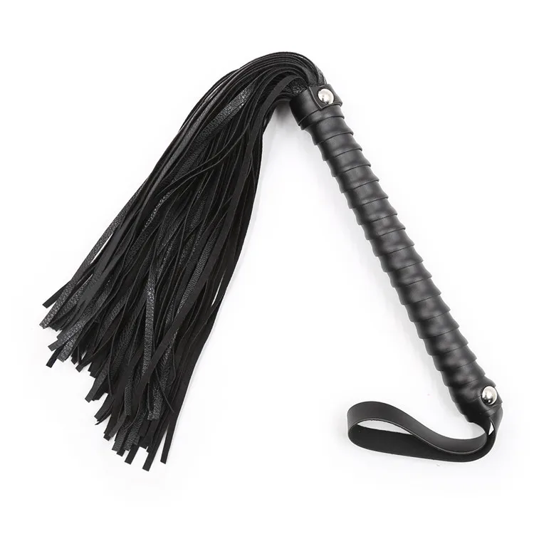 Черные и белые секс-аксессуары для пар кожаная плетка БДСМ фетиш Flogger пытка