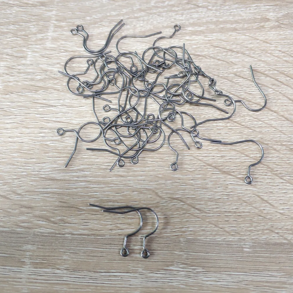 

Wholesale 20pcs Titanium Earrings Findings DIY Earrings Clasps Hooks Jewelry Making Accessories