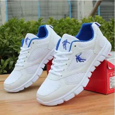 Белая сетчатая женская обувь весна 2019 удобные парные кроссовки повседневные