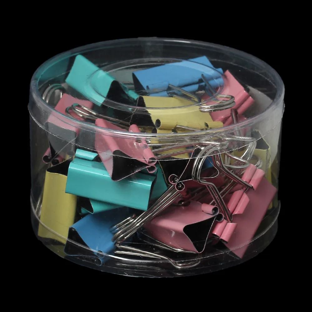 

Solid Metal Binder Clips Binder Clips Office learning Supplies Paper Clip Office Stationery 4.9x3.2cm, Approx 24PCs