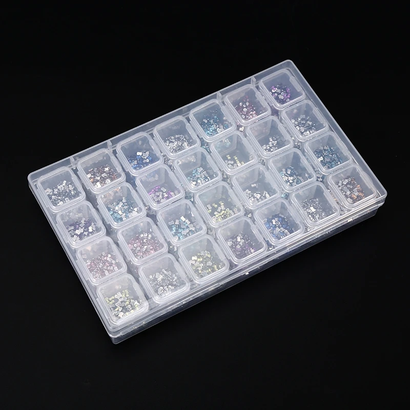 28 grid Dismountable Diamond painting box Embroidery Accessories box Cross Stitch Cases jewelry Organizer Home finishing Storage
