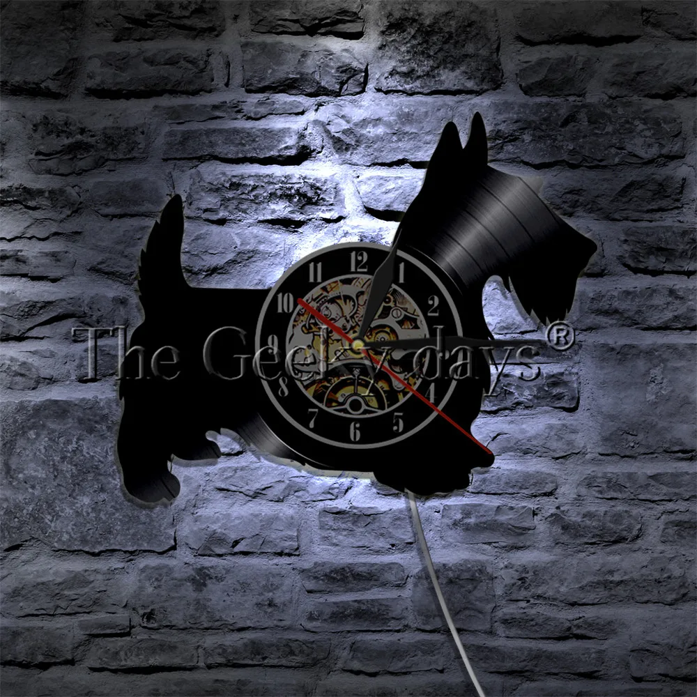 Настенные часы с виниловой пластиной для собак и щенков|Настенные часы| |