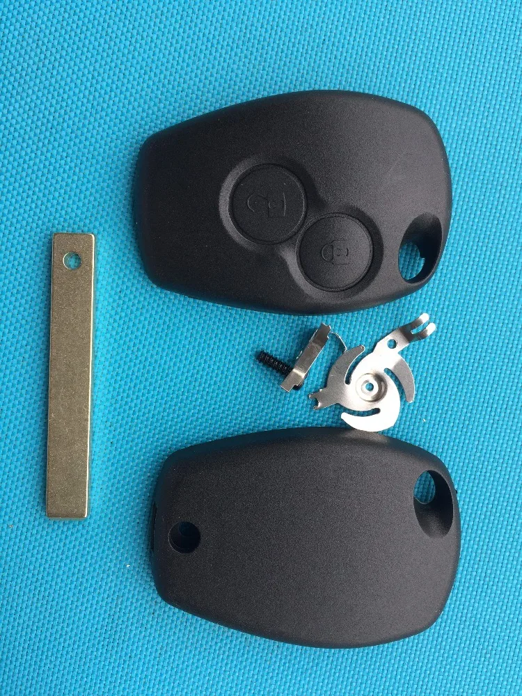 ZABEUDEIR For Renault Clio III Master Kangoo II Modus Modus Master Twingo 2 Button Remote Key case shell uncut blade no logo