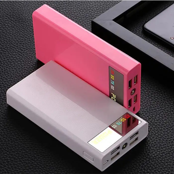 Прочный практичный 4 usb порта светодиодный цифровой аккумулятор 5В/2а дисплей