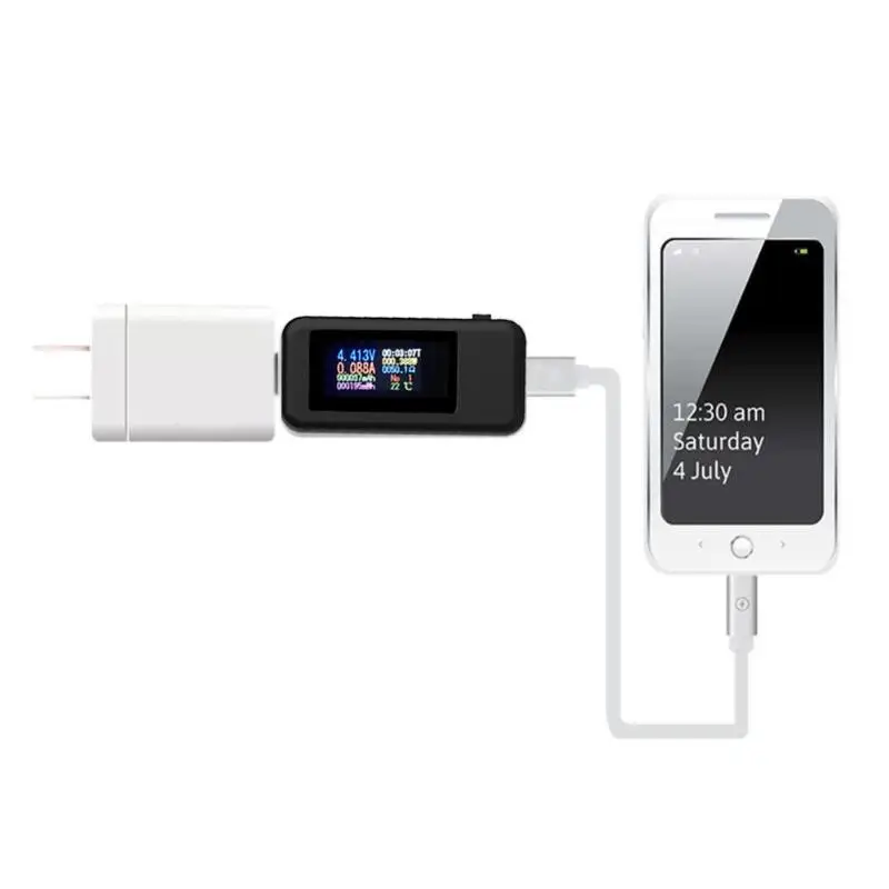 10 в 1 цифровой дисплей 4-30 в DC USB тестер Ток Напряжение зарядное устройство индикатор мощность банк батарея Емкость Вольтметр детектор Tim