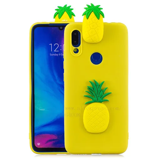 TRISEOLY для Xiaomi Redmi Note 7 Чехол Redmi 7 3D стерео патч мягкий силиконовый бампер набивной чехол с изображением животного для телефона Xiomi Redmi Note7