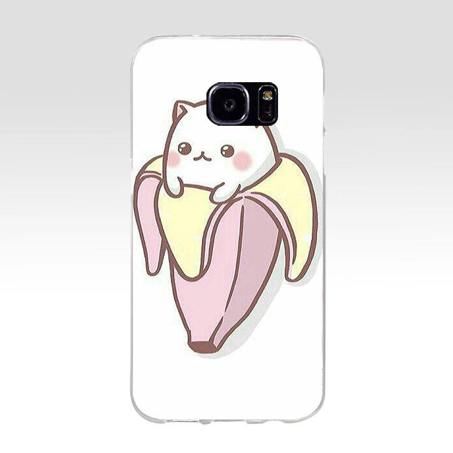 12 68A милые имбирь для пиццы с бантом, с рисунком кота, для kawaii силиконовый чехол-накладка из мягкого ТПУ для Samsung Galaxy s6 s6 s7 edge s8 s9 plus - Цвет: 12