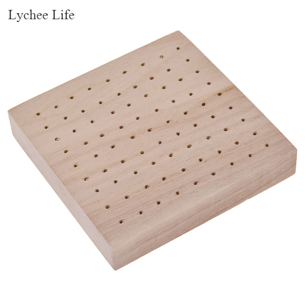 Square Lychee Life деревянная модель Базовая вилка доска гончарная глина Моделирование Скульптура Инструменты Аксессуары - Цвет: Square