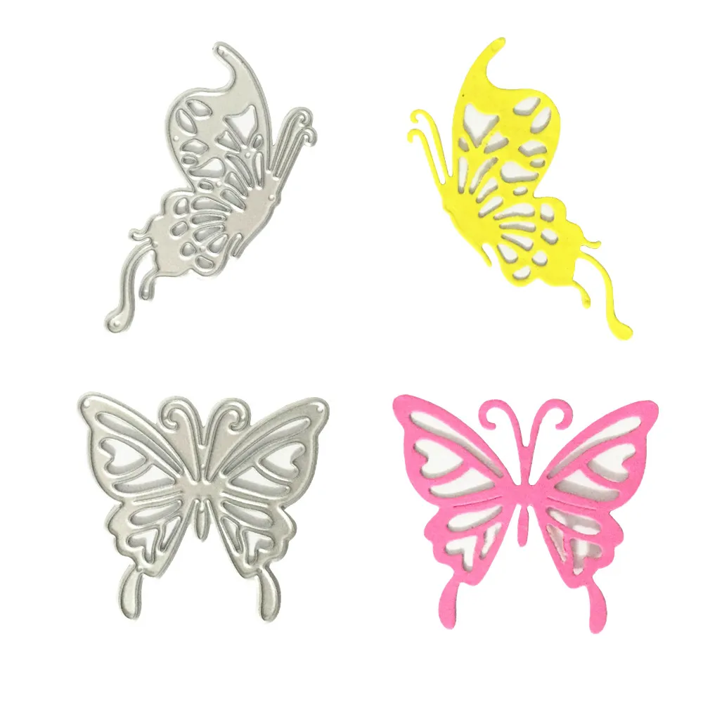 2 шт./компл. трафареты бабочки высечки металлические для скрапбукинга DIY