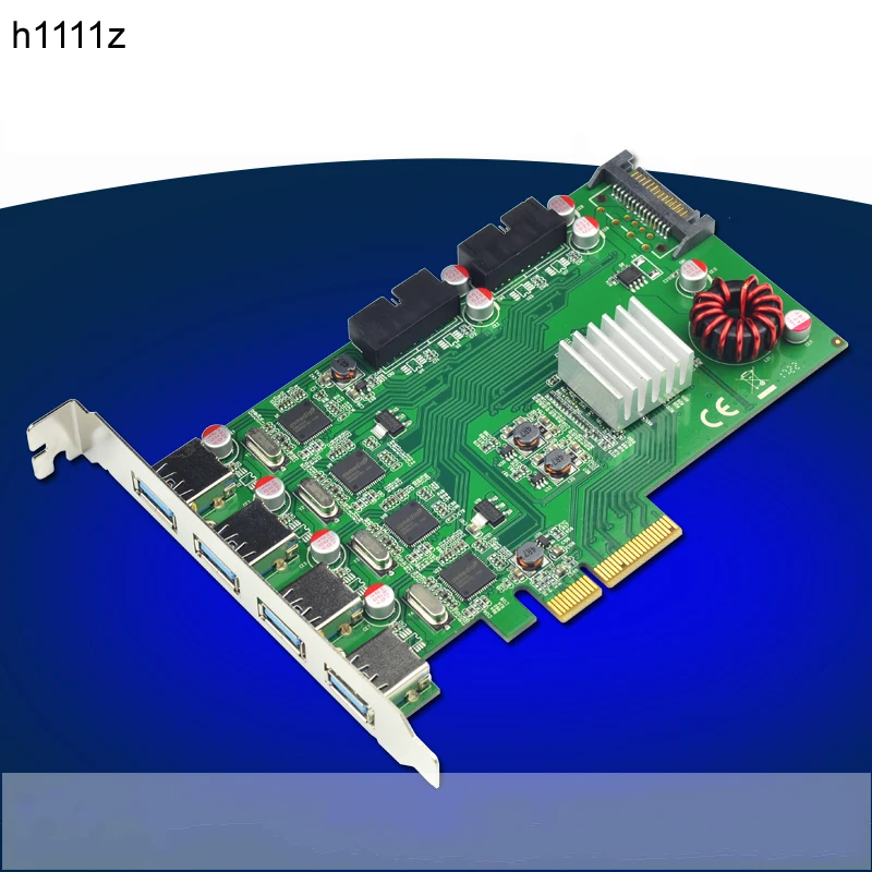 PCI E до 8 портов USB 3 0 концентратор Express адаптер расширения карты 20 Гбит/с супер